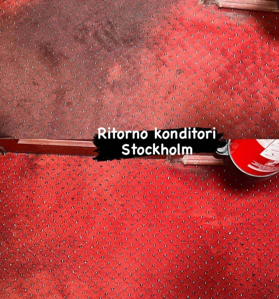 Smutsig matta på Ritorno Konditori