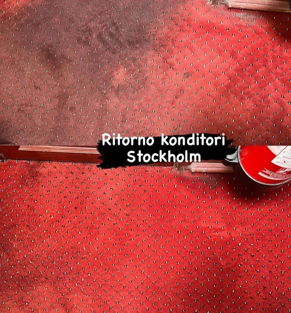 Smutsig matta på Ritorno Konditori